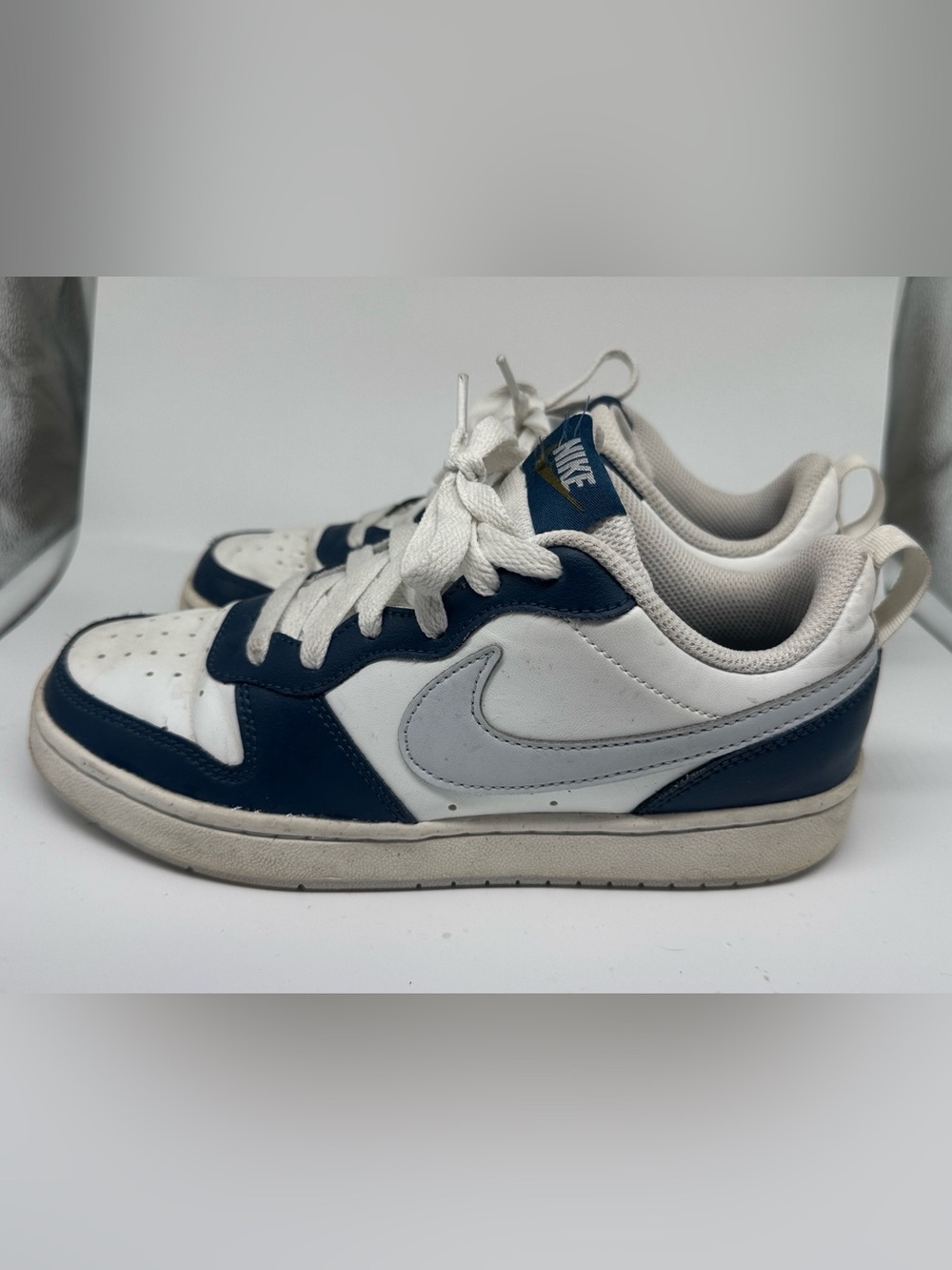 Nike Court Borough Low 2 SE White Valerian Blue BQ5448-121 Size 5